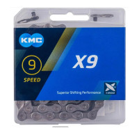 Цепь KMC X9 9 скоростей 114 звеньев + замок