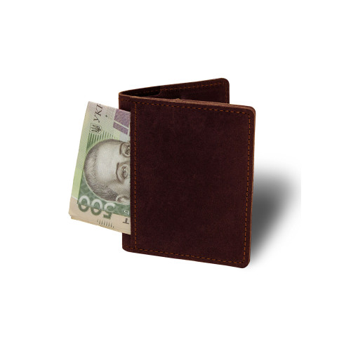 Кожаный мини кошелек-картхолдер BermuD Бордовый B 30-18Br-15-1 Кожаный мини кошелек-картхолдер BermuD Бордовый B 30-18Br-15-1