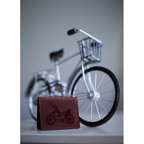 Кожаный мини кошелек-картхолдер BermuD Бордовый B 30-18Br-15-5 Кожаный мини кошелек-картхолдер BermuD Бордовый B 30-18Br-15-5