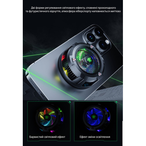 Магнитный-зажимный 2в1 полупроводниковый радиатор-вентилятор для смартфона активное охлаждение Plextone EX1 PRO Магнитный-зажимный 2в1 полупроводниковый радиатор-вентилятор для смартфона активное охлаждение Plextone EX1 PRO