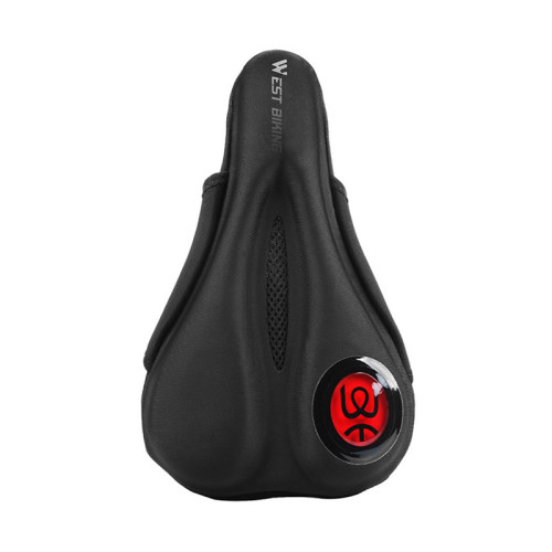 Чехол накладка на седло с гелем комфортый для спорта West Biking 0801088 285х162 мм Black + Red Чехол накладка на седло с гелем комфортый для спорта West Biking 0801088 285х162 мм Black + Red