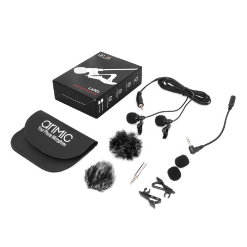 Петличный микрофон всенаправленный Ulanzi Arimic DualMic 2 микрофона двойной для смартфона Петличный микрофон всенаправленный Ulanzi Arimic DualMic 2 микрофона двойной для смартфона