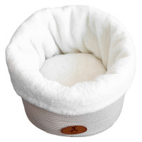 Лежак для домашних животных Hoopet 19X1303M 33*33*26 см Молочный (8929-35866)