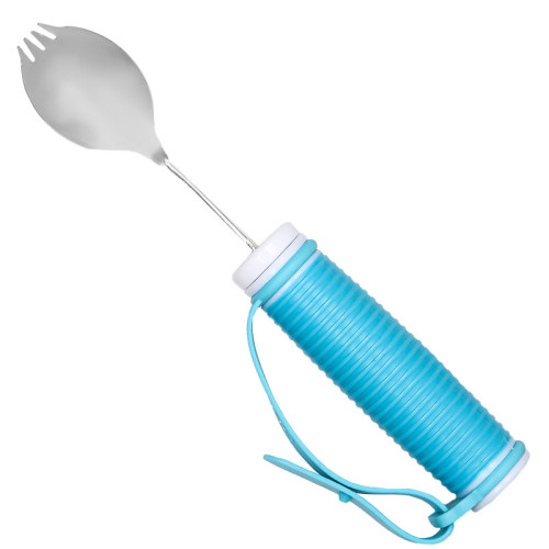 Столовый набор для людей с тремором или артритом с фиксатором Lesko 2 в 1 STSE-018-1 245 мм Голубой (10976-58256) Столовый набор для людей с тремором или артритом с фиксатором Lesko 2 в 1 STSE-018-1 245 мм Голубой (10976-58256)