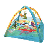 Детский развивающий интерактивный коврик YRB 518A-19 динозавр манеж с каркасом для младенцев