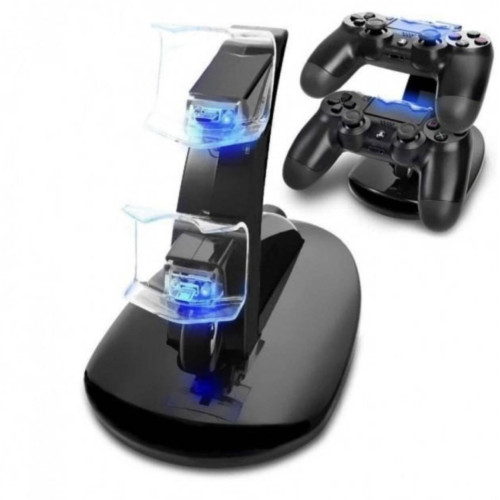 Двойная зарядная станция Dual USB Charging Stand для геймпадов PlayStation (PS4 / PS4 Slim / PS4 Pro) DualShock 4 Черный Двойная зарядная станция Dual USB Charging Stand для геймпадов PlayStation (PS4 / PS4 Slim / PS4 Pro) DualShock 4 Черный