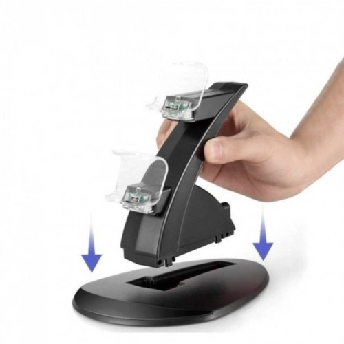 Двойная зарядная станция Dual USB Charging Stand для геймпадов PlayStation (PS4 / PS4 Slim / PS4 Pro) DualShock 4 Черный Двойная зарядная станция Dual USB Charging Stand для геймпадов PlayStation (PS4 / PS4 Slim / PS4 Pro) DualShock 4 Черный
