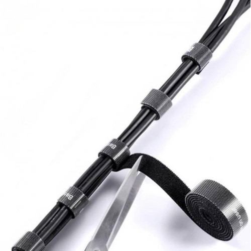 Фиксатор хомут лента BASEUS стяжка липучка для фиксации проводов 3м Чёрный Фиксатор хомут лента BASEUS стяжка липучка для фиксации проводов 3м Чёрный