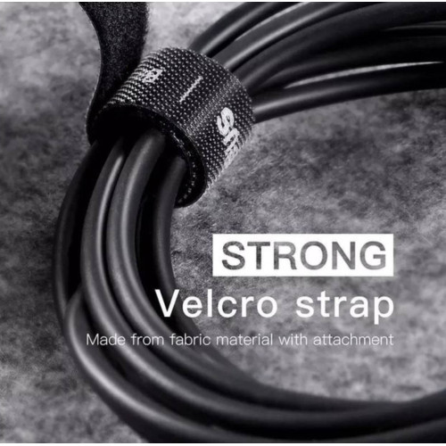 Фиксатор хомут лента BASEUS стяжка липучка для фиксации проводов 3м Чёрный Фиксатор хомут лента BASEUS стяжка липучка для фиксации проводов 3м Чёрный