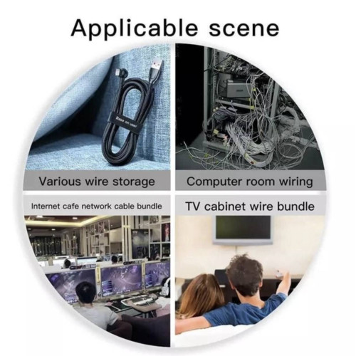 Фиксатор хомут лента BASEUS стяжка липучка для фиксации проводов 3м Чёрный Фиксатор хомут лента BASEUS стяжка липучка для фиксации проводов 3м Чёрный