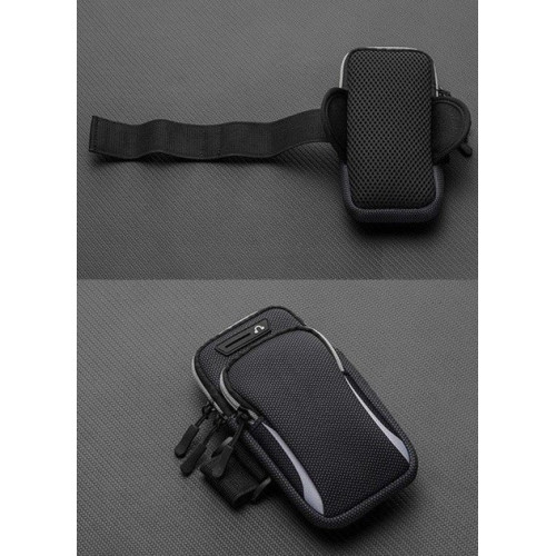 Сумка-чехол на руку для бега CWa с 2 карманами 17х9.5 см Черная (K2380580) Сумка-чехол на руку для бега CWa с 2 карманами 17х9.5 см Черная (K2380580)