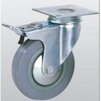 Колесо аппаратное SNB поворотное с площадкой и тормозом 125 мм (3004-S-125-P)