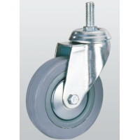 Колесо аппаратное SNB поворотное с отверстием и резьбой 125 мм (3008-S-125-P)