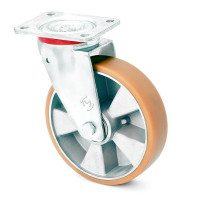 Колесо KAMA поворотное Standart с крепежной панелью 160 мм (4402-ST-160-B)