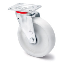 Поворотные большегрузные колеса KAMA из полипропилена 125 мм (2302-LR-125-B)