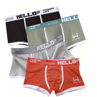 Набор из 4 шт мужских трусов Lesko PB-3199 3XL Разноцветный (12406-75698)