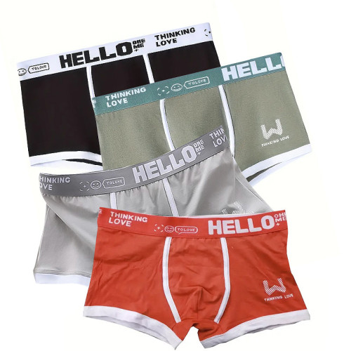 Набор из 4 шт мужских трусов Lesko PB-3199 3XL Разноцветный (12406-75698) Набор из 4 шт мужских трусов Lesko PB-3199 3XL Разноцветный (12406-75698)