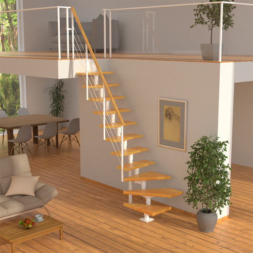 Маршевая модульная лестница модерн London бук Маршевая модульная лестница модерн London бук