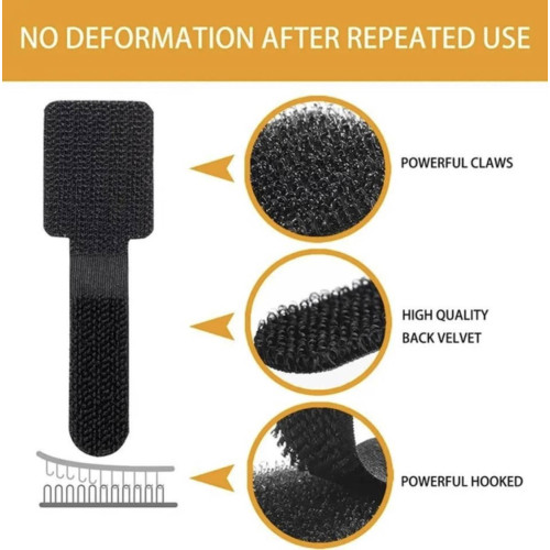 Органайзер кабеля стяжка липучка хомут фиксатор Choice для кабеля 20 штук многоразовые Черный Органайзер кабеля стяжка липучка хомут фиксатор Choice для кабеля 20 штук многоразовые Черный