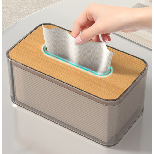 Настольная коробка-органайзер Lesko 3565 Gray для салфеток 21.5х13х9.5 см Настольная коробка-органайзер Lesko 3565 Gray для салфеток 21.5х13х9.5 см