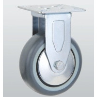 Колесо неповоротное с крепежной панелью 125 мм (3107-S-125-P)