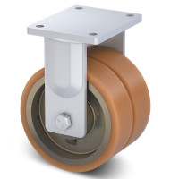 Сдвоеное большегрузное колесо KAMA из полиуритана 125 мм (4607-DSTR-125-B)