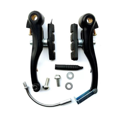 Колодки тормозные велосипедные Shuangjie Feel Fit ободные V-brake Черные Колодки тормозные велосипедные Shuangjie Feel Fit ободные V-brake Черные