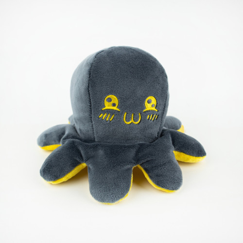 Мягкая игрушка Kidsqo Осьминог перевёртыш 11см Серо-Желтый (KD660) Мягкая игрушка Kidsqo Осьминог перевёртыш 11см Серо-Желтый (KD660)