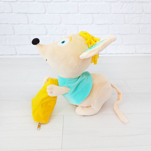 Мягкая игрушка Zolushka Мышонок Ральфи с мешочком для конфет 27см (ZL115) Мягкая игрушка Zolushka Мышонок Ральфи с мешочком для конфет 27см (ZL115)