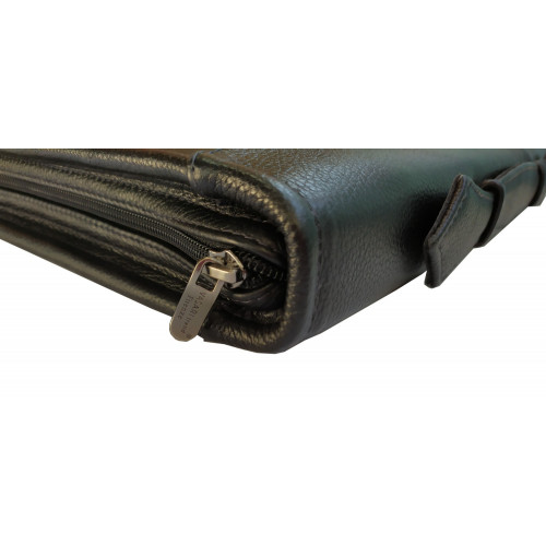 Папка портфель для документов из натуральной кожи Дорожка Черная (7104-1) Папка портфель для документов из натуральной кожи Дорожка Черная (7104-1)